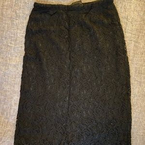 Babaton pencil skirt in black lace size 0